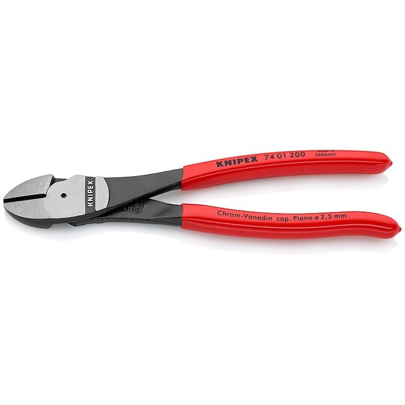 Alicate de corte Diagonal Reforzado de 200mm KNIPEX 74 01 200