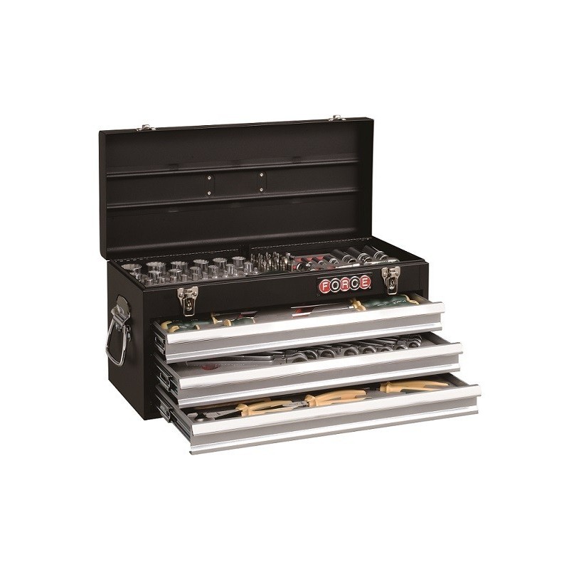 Caja 3 cajones con 116 herramientas FORCE TOOLS 50223S-116