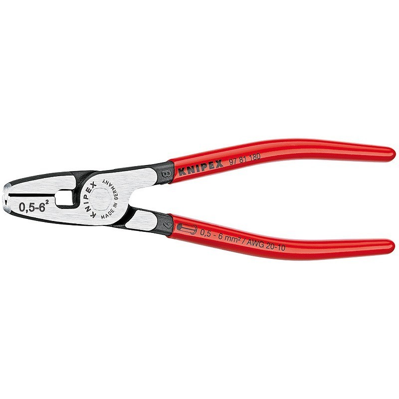 Alicate Prensa Terminales de 180mm KNIPEX 97 81 180