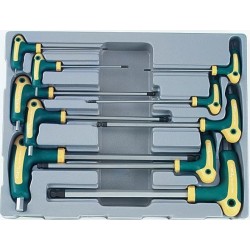 Juego de 10 llaves Allen mango bicomponente FORCE TOOLS 5106B