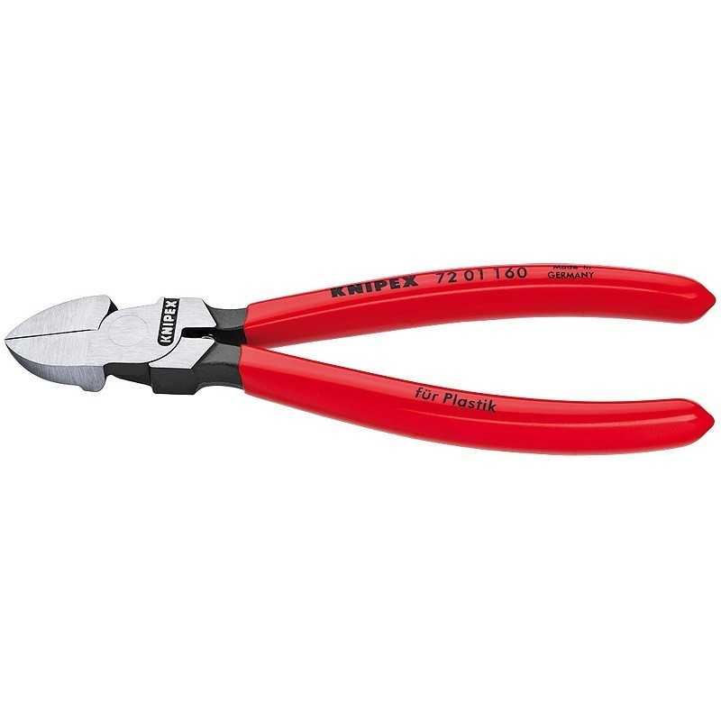 Alicate de corte Diagonal para Plu­Â­u‚Â£u­Â‚u‚ÂStico de 140mm KNIPEX 72 01 140