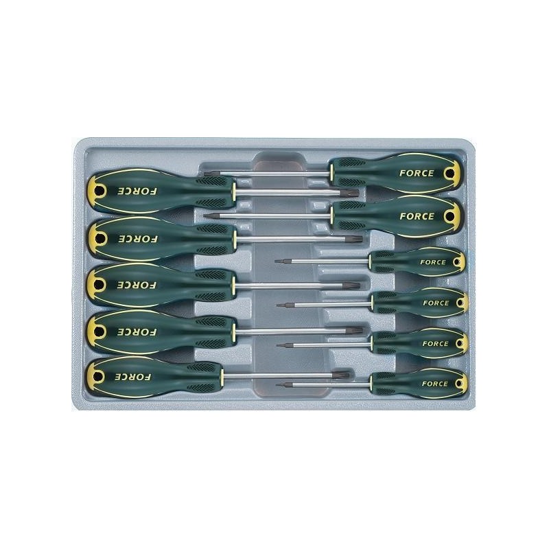 Destornilladores Torx inviolable T-6H a T-40H 11uds FORCE TOOLS 2119T