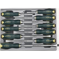 Destornilladores martillables 10uds FORCE TOOLS 2108