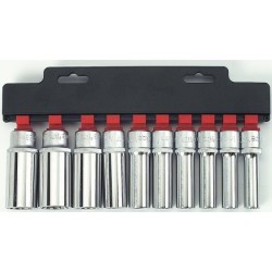 Regleta 10 vasos Spline largos 1/2 FORCE TOOLS 41014Q