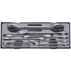 Juego de 11 llaves fijas planas en gaveta para carro FORCE TOOLS T5111