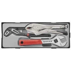 Juego de llaves grip y ajustables en gaveta para carro FORCE TOOLS T5038