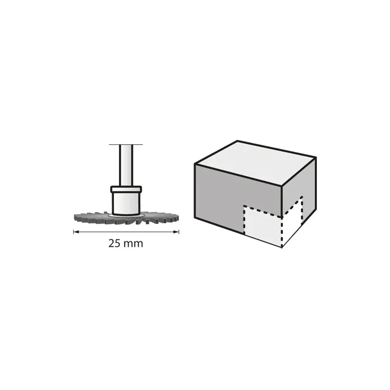 Cepillo abrasivo G220 25.0mm 473S DREMEL 2615S473JA