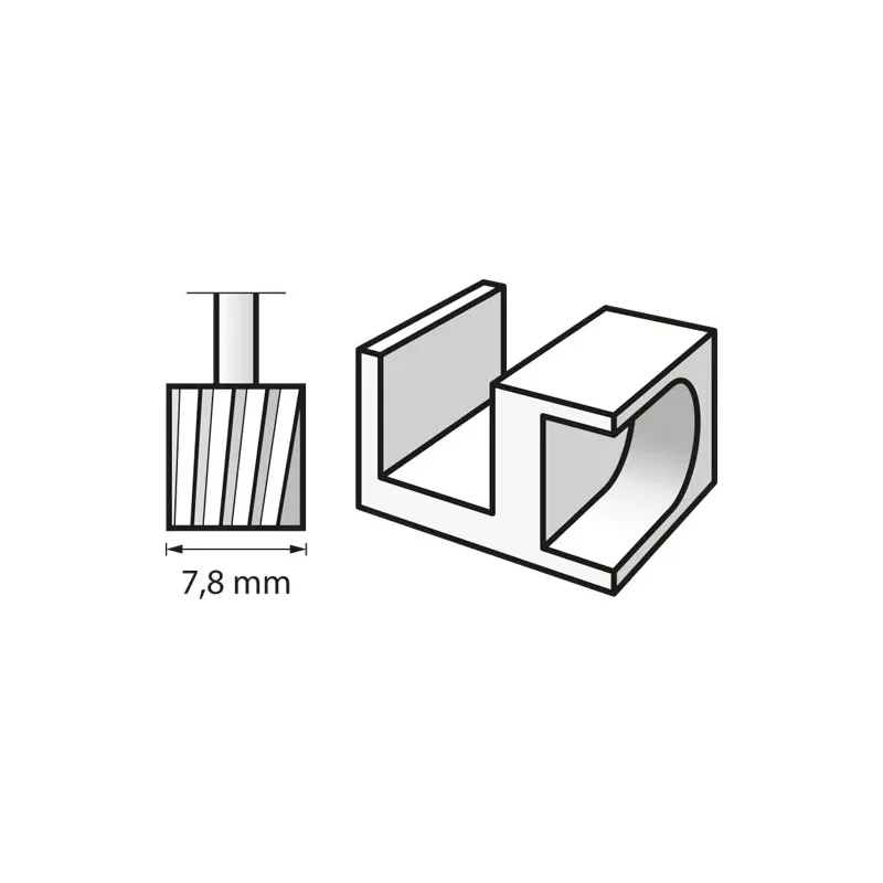 Fresa de Alta Velocidad 7.8mm 115 Mp x2 DREMEL 26150115JA