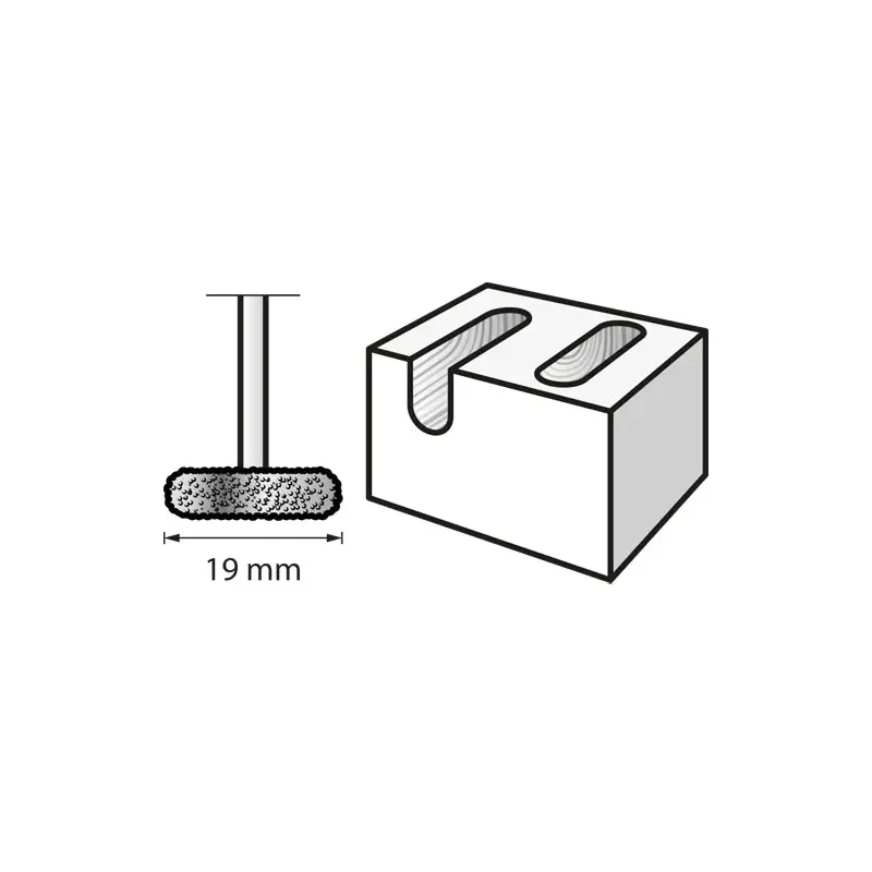 Fresa dientes Estructurados Carburo 19.0mm 9936 DREMEL 2615993632