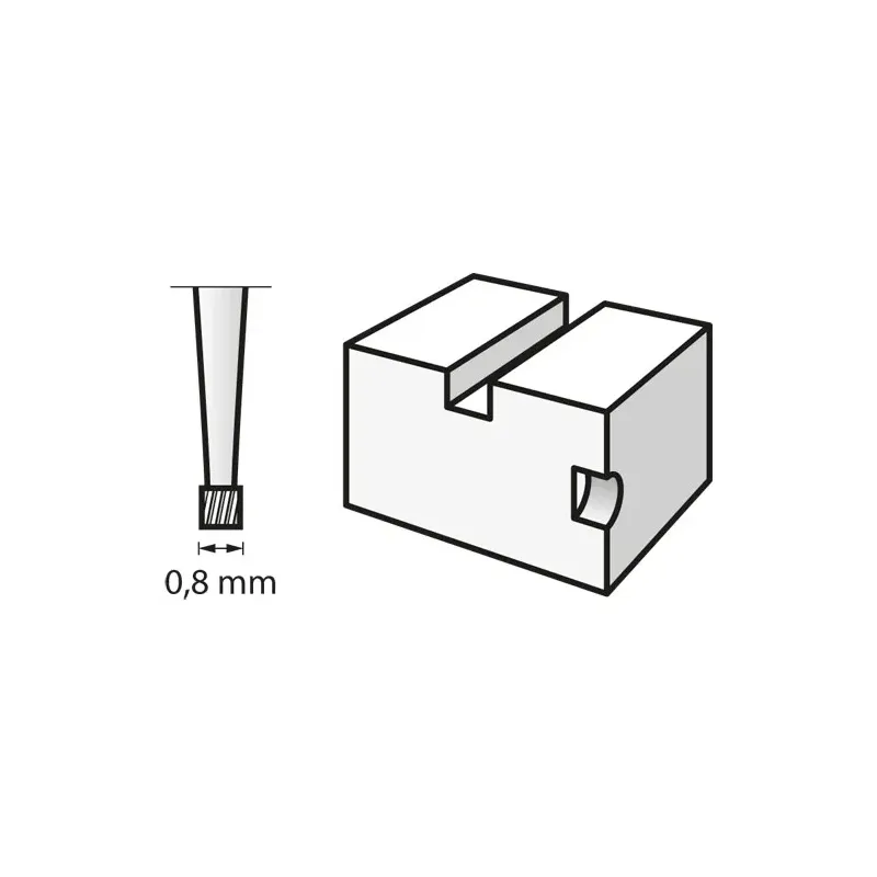 Fresa para Grabar 0.8mm 108 Mp x3 DREMEL 26150108JA