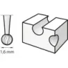 Fresa para Grabar 1.6mm 106 Mp x3 DREMEL 26150106JA