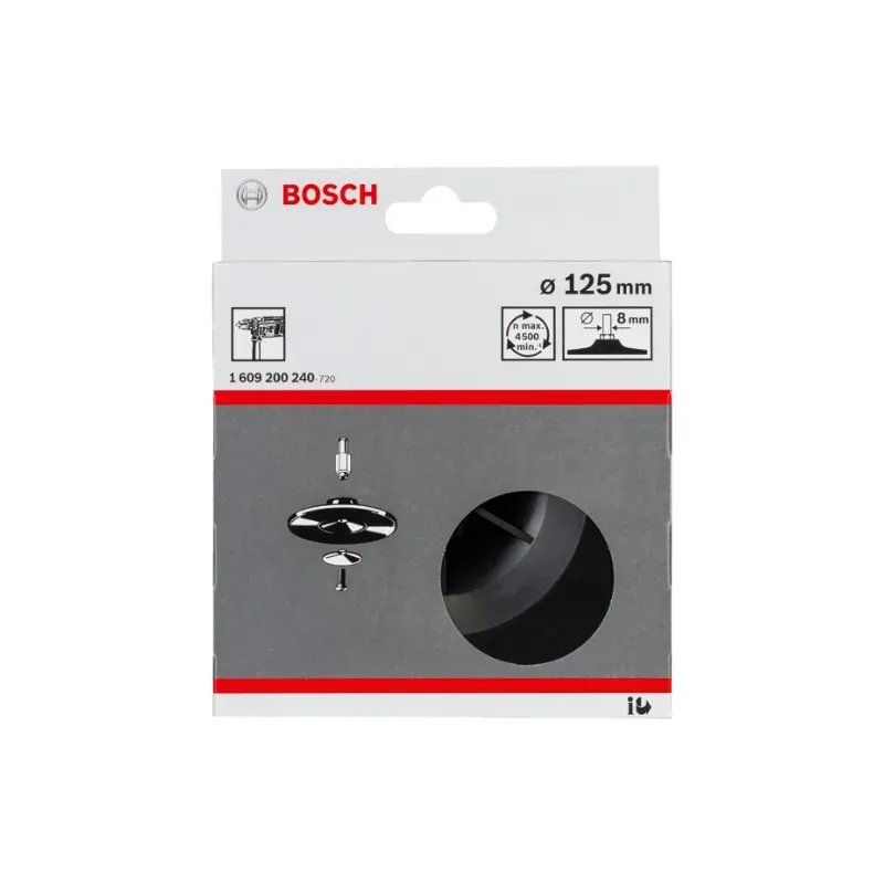 Plato de goma taladradora 125mm BOSCH 1609200240