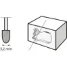 Punta amolar de Carburo de Silicio 3.2mm 83322 Mp x3 DREMEL 26153322JA