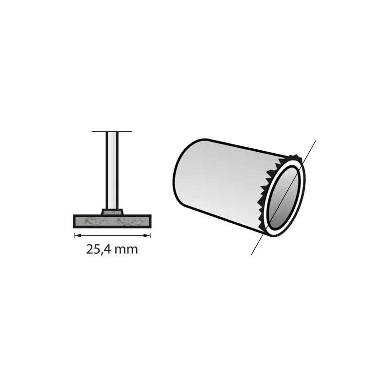 Punta amolar de oxido de aluminio 25.4mm 8215 DREMEL 2615821532