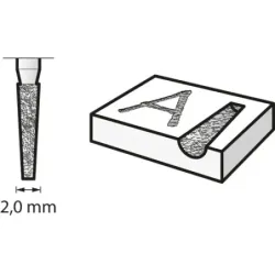 Punta Diamantada 2.0mm 7134...