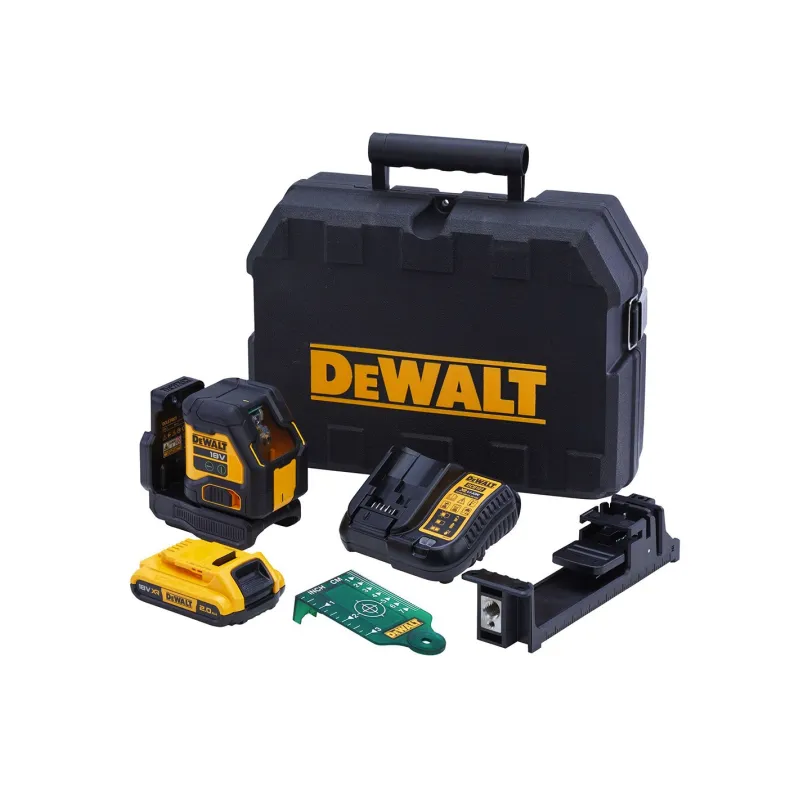 Compact 18V Cross Line Laser Green DEWALT DCLE34021D1-QW