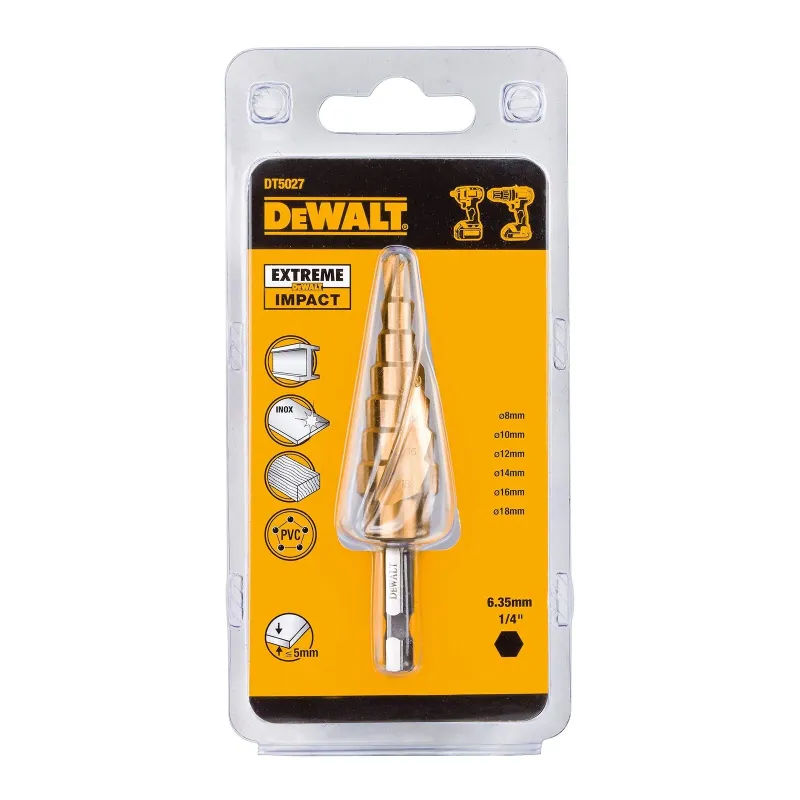 Broca Conica para Metal Extreme Impact de 6-18mm DEWALT DT5027-QZ