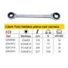 Llave plana Torx hembra con carraca FORCE TOOLS 828